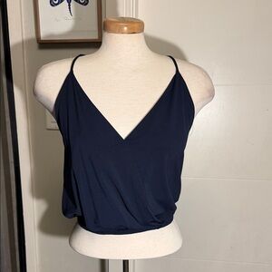 Ardene Dark Blue Camisole WrapTop With Lace Back
